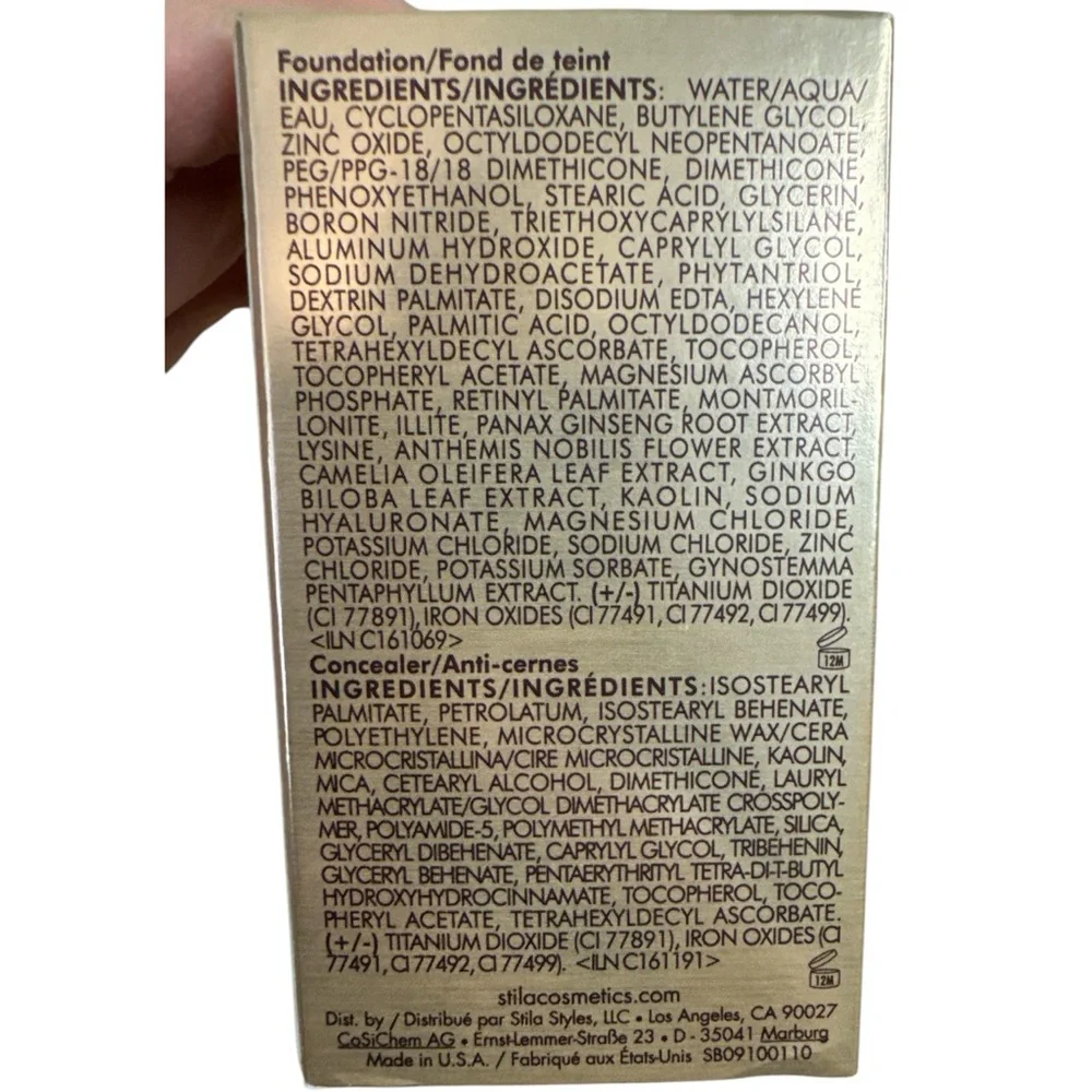 ⭐️New Stila Stay All Day Foundation Concealer Golden 10